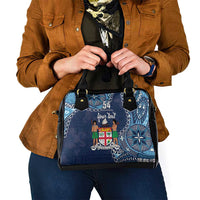 Personalised Fiji 54th Anniversary Shoulder Handbag Siga Ni Bula Galala Marautaki O Viti LT9