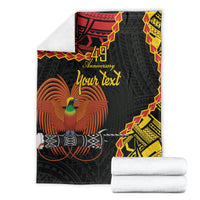 Personalised Papua New Guinea 49th Anniversary Blanket Hapi De bilong Indipendens Papua Niugini