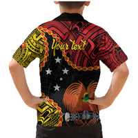 Personalised Papua New Guinea 49th Anniversary Family Matching Mermaid Dress and Hawaiian Shirt Hapi De bilong Indipendens Papua Niugini LT9 - Polynesian Pride