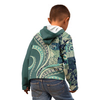 Hawaiian Hibiscus Tribal Vintage Motif Kid Hoodie Ver 1 LT9 - Polynesian Pride