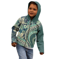 Hawaiian Hibiscus Tribal Vintage Motif Kid Hoodie Ver 1 LT9 - Polynesian Pride