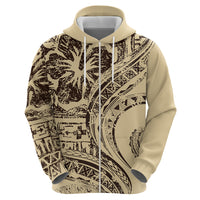 Hawaiian Hibiscus Tribal Vintage Motif Hoodie Ver 3