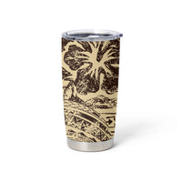 Hawaiian Hibiscus Tribal Vintage Motif Tumbler Cup Ver 3