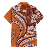 Hawaiian Hibiscus Tribal Vintage Motif Family Matching Mermaid Dress and Hawaiian Shirt Ver 5 LT9 - Polynesian Pride