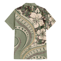 Hawaiian Hibiscus Tribal Vintage Motif Family Matching Mermaid Dress and Hawaiian Shirt Ver 6 LT9 - Polynesian Pride