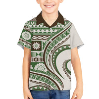 Hawaiian Hibiscus Tribal Vintage Motif Kid Hawaiian Shirt Ver 7