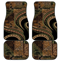 Hawaiian Hibiscus Tribal Vintage Motif Car Mats Ver 8 LT9 - Polynesian Pride