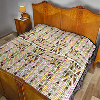 Hawaii Lokelani Pikake Lei Quilt Hawaiian Flag Motif