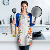 Hawaii Tropical Twist Lei Apron Hawaiian Flag Motif