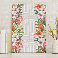 Hawaii Tropical Twist Lei Canvas Wall Art Hawaiian Flag Motif