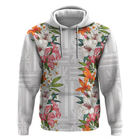 Hawaii Tropical Twist Lei Hoodie Hawaiian Flag Motif