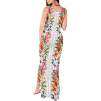 Hawaii Tropical Twist Lei Tank Maxi Dress Hawaiian Flag Motif