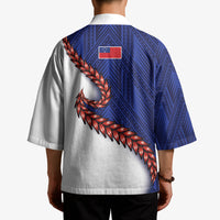 Ula Fala Red Samoa Chief Kimono Samoan Art Black Tribal