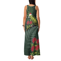 Meri Kirihimete Kakapo Family Matching Tank Maxi Dress and Hawaiian Shirt Green Silver Fern Christmas Vibe LT9 - Polynesian Pride