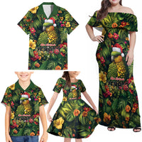 Meri Kirihimete Kakapo Family Matching Off Shoulder Maxi Dress and Hawaiian Shirt New Zealand Christmas with Tropical Vibe LT9 - Polynesian Pride