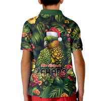 Meri Kirihimete Kakapo Kid Polo Shirt New Zealand Christmas with Tropical Vibe
