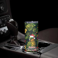 Meri Kirihimete Kakapo Skinny Tumbler New Zealand Christmas with Tropical Vibe LT9 - Polynesian Pride
