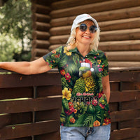 Meri Kirihimete Kakapo Women Polo Shirt New Zealand Christmas with Tropical Vibe LT9 - Polynesian Pride