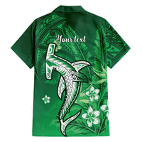 Personalized Hawaiian Maori Hammerhead Shark Family Matching Tank Maxi Dress and Hawaiian Shirt Omaomao Plumeria LT9 - Polynesian Pride