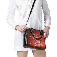 Personalized Hawaiian Maori Hammerhead Shark Shoulder Handbag Ulaula Plumeria - Polynesian Pride