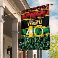 Vanuatu 46th Year Anniversary Garden Flag 30 July 1980 Hibiscus Seamless Pattern