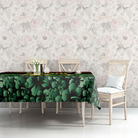 Vanuatu 46th Year Anniversary Tablecloth 30 July 1980 Hibiscus Seamless Pattern