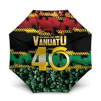 Vanuatu 46th Year Anniversary Umbrella 30 July 1980 Hibiscus Seamless Pattern
