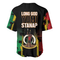 Vanuatu 46th Year Anniversary Baseball Jersey Tamtam Slit Drums Long God Yumi Stanap