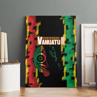 Vanuatu 46th Year Anniversary Canvas Wall Art Tamtam Slit Drums Long God Yumi Stanap