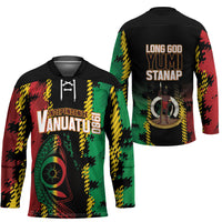 Vanuatu 46th Year Anniversary Hockey Jersey Tamtam Slit Drums Long God Yumi Stanap