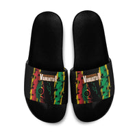 Vanuatu 46th Year Anniversary Slide Sandals Tamtam Slit Drums Long God Yumi Stanap