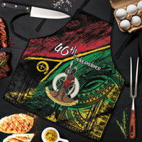 Vanuatu 46th Year Anniversary Apron Vintage Grunge Vanuatu Flag Heritage