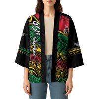 Vanuatu 46th Year Anniversary Kimono Vintage Grunge Vanuatu Flag Heritage