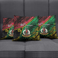 Vanuatu 46th Year Anniversary Pillow Cover Vintage Grunge Vanuatu Flag Heritage