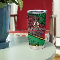 Vanuatu 46th Year Anniversary Tumbler Cup Vintage Grunge Vanuatu Flag Heritage