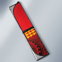 Hawaii Ku Kia'i Mauna Auto Sun Shade Hibiscus Kakau Pattern