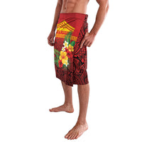 Hawaii Ku Kia'i Mauna Personalized Lavalava Hibiscus Kakau Pattern