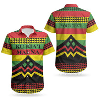 Hawaii Ku Kia'i Mauna Personalized Couples Matching Summer Maxi Dress and Hawaiian Shirt Hawaiian Kanaka Maoli Motif LT9 - Polynesian Pride