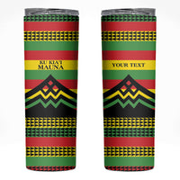 Hawaii Ku Kia'i Mauna Personalized Skinny Tumbler Hawaiian Kanaka Maoli Motif