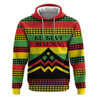 Hawaii Ku Kia'i Mauna Personalized Zip Hoodie Hawaiian Kanaka Maoli Motif