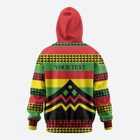 Hawaii Ku Kia'i Mauna Personalized Zip Hoodie Hawaiian Kanaka Maoli Motif