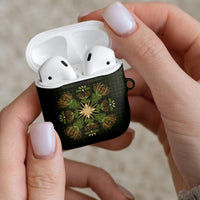 Hawaii Ohia Lehua Squares AirPods Case Hawaiian Quilt Inspired Floral Pattern