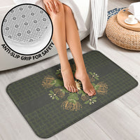 Hawaii Ohia Lehua Squares Bathroom Set Hawaiian Quilt Inspired Floral Pattern