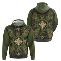 Hawaii Ohia Lehua Squares Hoodie Hawaiian Quilt Inspired Floral Pattern LT9 - Polynesian Pride