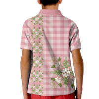 Akala Hamele Hawai'i Palaka Squares Maile Leaf Kid Polo Shirt Flowers Hawaiian Quilt Patterns
