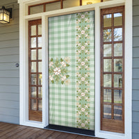 Liko Kukui Hawai'i Palaka Squares Maile Leaf Door Cover Flowers Hawaiian Quilt Patterns