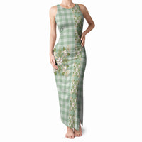 Liko Kukui Hawai'i Palaka Squares Maile Leaf Tank Maxi Dress Flowers Hawaiian Quilt Patterns