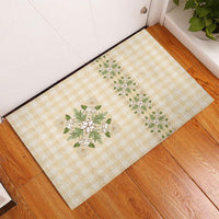 Melemele Ahiahia Hawai'i Palaka Squares Maile Leaf Rubber Doormat Flowers Hawaiian Quilt Patterns