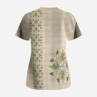 Melemele Ahiahia Hawai'i Palaka Squares Maile Leaf Scrub Top Flowers Hawaiian Quilt Patterns