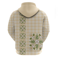 Melemele Ahiahia Hawai'i Palaka Squares Maile Leaf Zip Hoodie Flowers Hawaiian Quilt Patterns